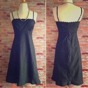The Limited Eyelet Black Dress